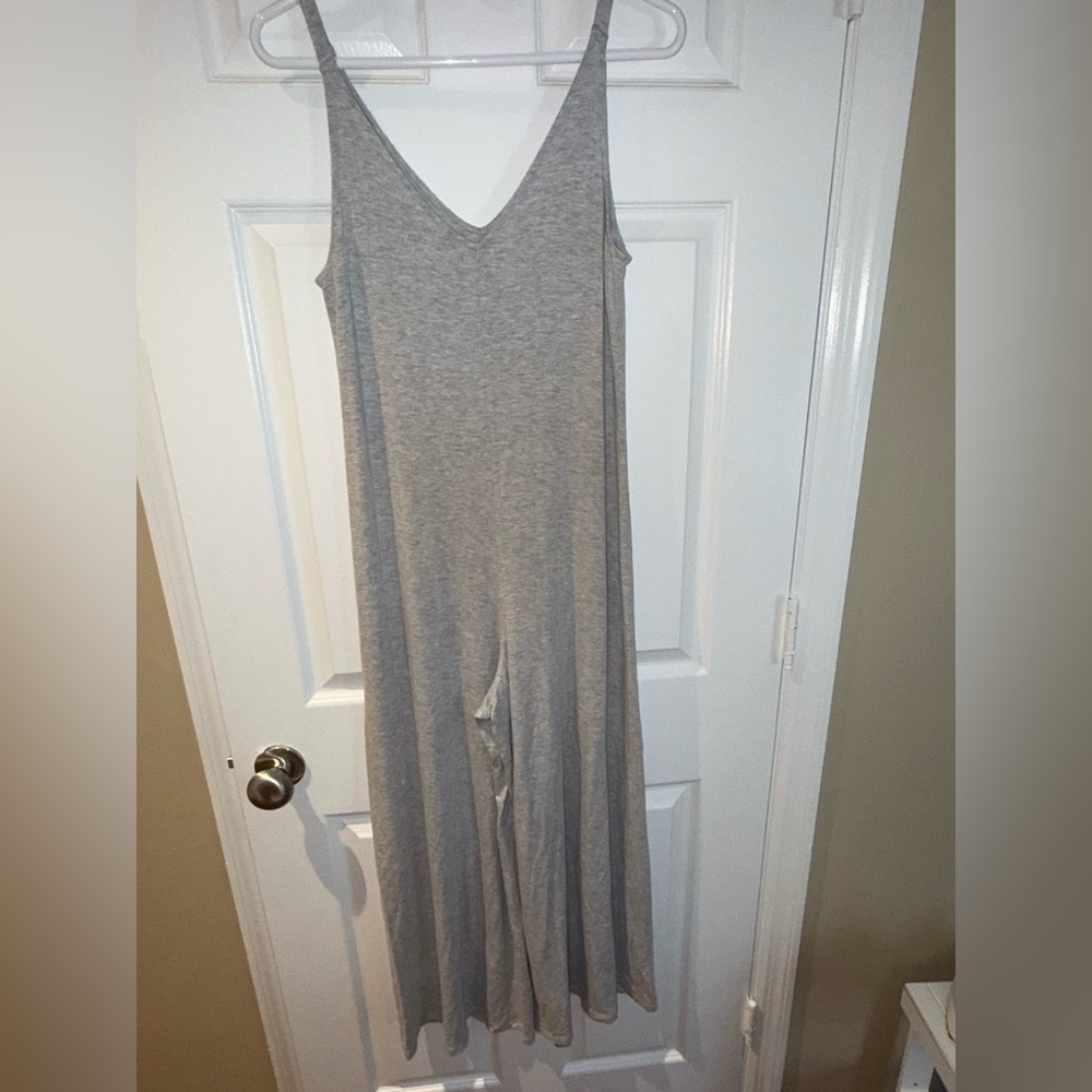 NWOT Athleta Nighttime Bliss Heather Grey Sleep V-Neck Tencel Romper Size: XS - Picture 6 of 11